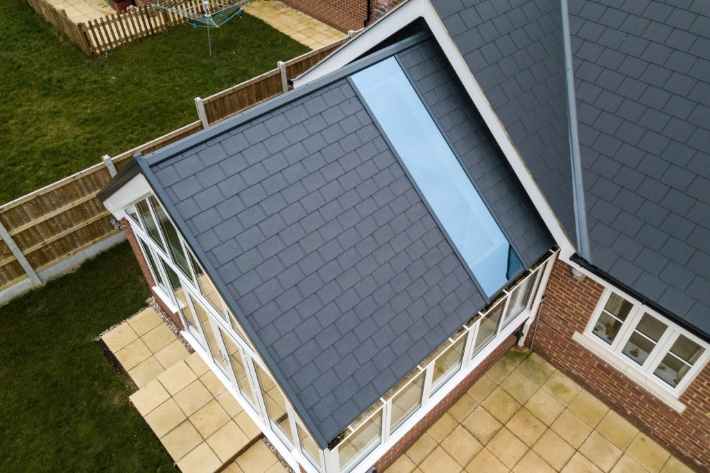 Grey tiled roof